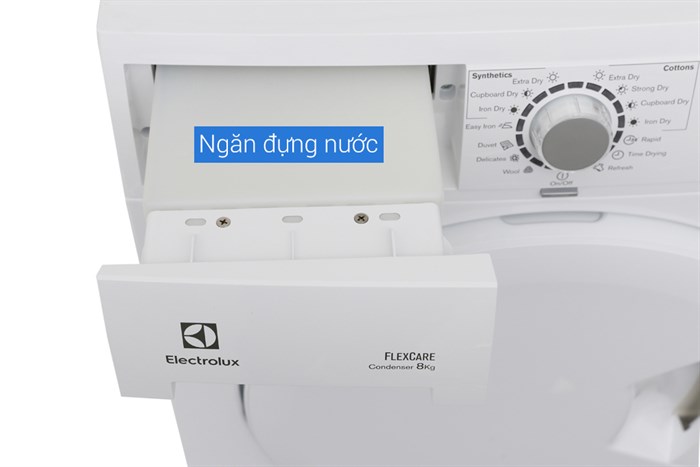Máy sấy Electrolux 8 kg EDC2086PDW Màu Xám