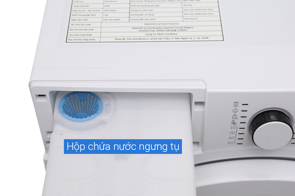 Máy sấy Beko 7 Kg DU7133 GA0 Màu Trắng