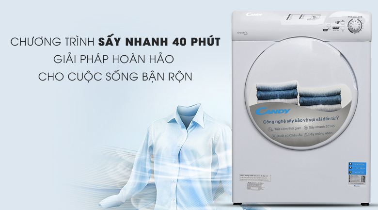 Máy sấy Candy 9kg GCV 590NC-S