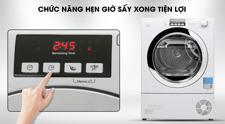 Máy sấy Candy 10 kg GVC D1013B-S