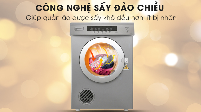 Sấy đảo chiều - Máy sấy Electrolux 8 kg EDV8052S