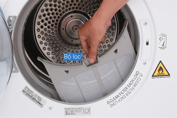 Máy sấy Electrolux 8 Kg EDV8052 Màu Trắng