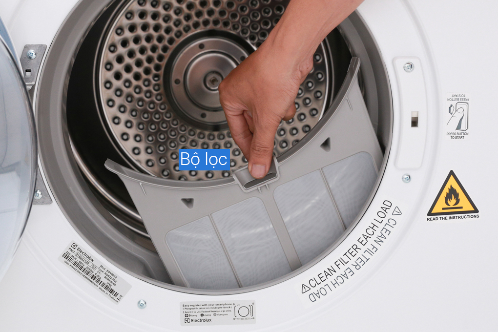 Máy sấy Electrolux 8 Kg EDV8052 - 6