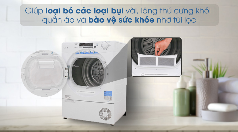 Loại bỏ các loại bụi vải và bảo vệ sức khỏe nhờ túi lọc