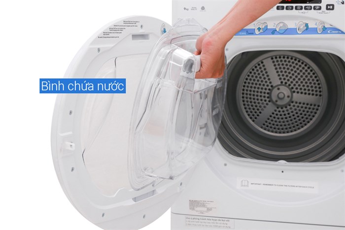 Máy sấy ngưng tụ Candy 9 kg GVS C9DE-S Màu Trắng