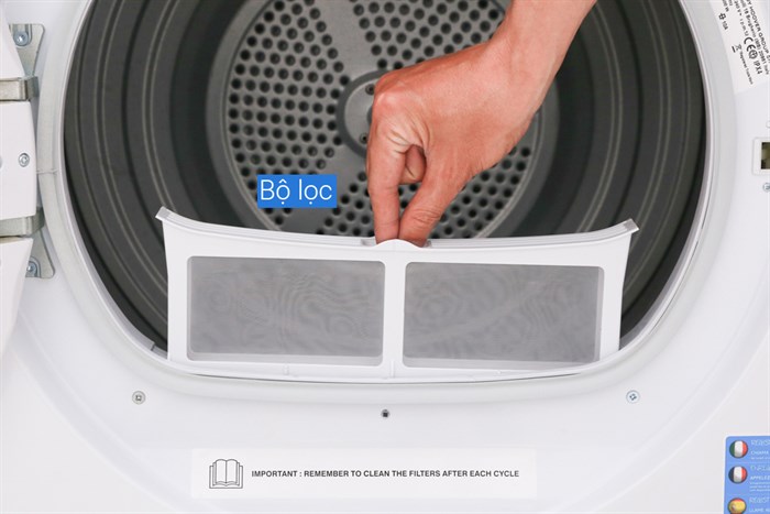 Máy sấy ngưng tụ Candy 9 kg GVS C9DE-S Màu Trắng