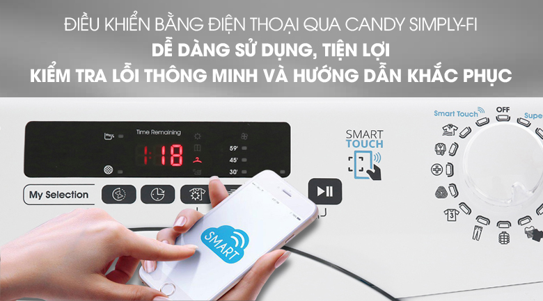 Máy sấy Candy 8 Kg GVS C8DE-S