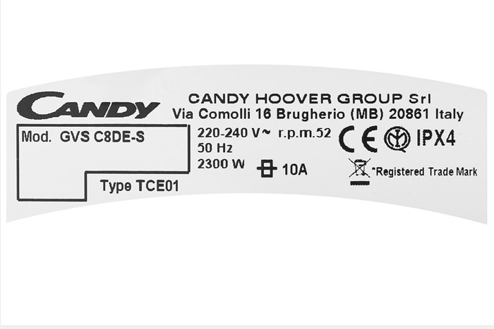 Máy sấy Candy 8 Kg GVS C8DE-S