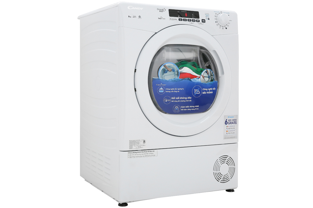 Máy sấy Candy 8 Kg GVS C8DE-S
