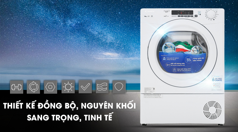 Máy sấy Candy 10 Kg GVS C10DE-S