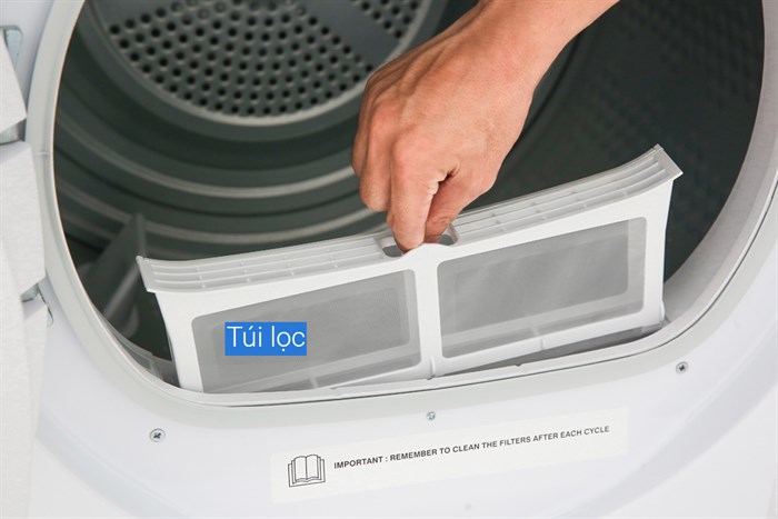 Máy sấy ngưng tụ Candy 8 Kg CS C8LF-S Màu Trắng