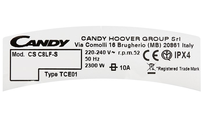 Máy sấy ngưng tụ Candy 8 Kg CS C8LF-S Màu Trắng