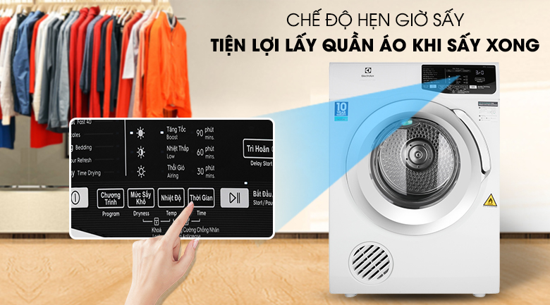 Máy sấy thông hơi Electrolux 8 Kg EDS805KQWA