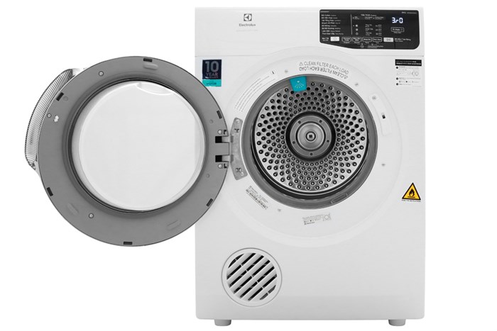 Máy sấy thông hơi Electrolux 8 Kg EDS805KQWA Màu Trắng