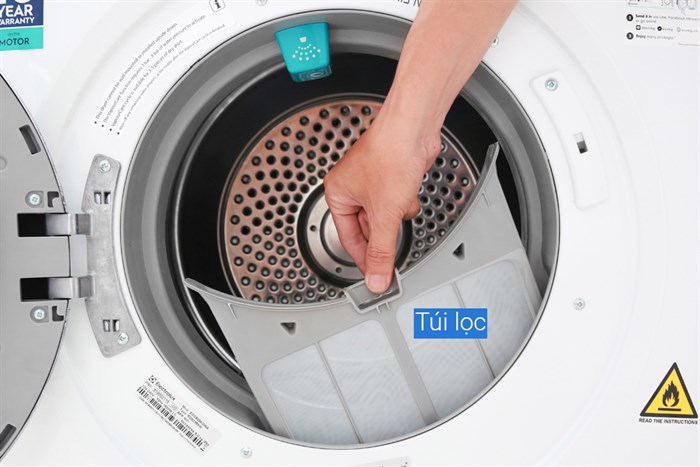 Máy sấy thông hơi Electrolux 8 Kg EDS805KQWA Màu Trắng