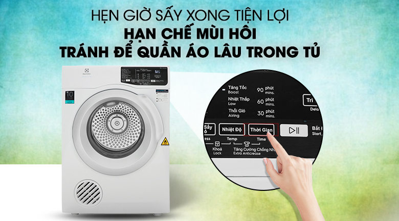 Máy sấy thông hơi Electrolux 8 Kg EDV805JQWA