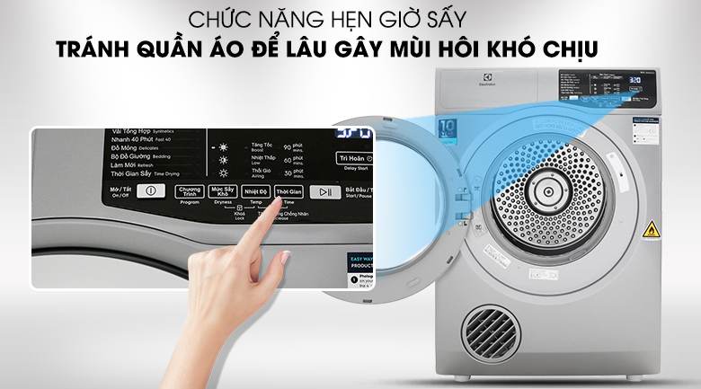 Máy sấy thông hơi Electrolux 8 Kg EDV805JQSA