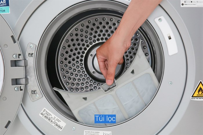 Máy sấy thông hơi Electrolux 8 Kg EDV805JQSA Màu Xám