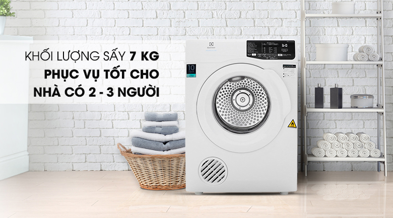 Máy sấy thông hơi Electrolux 7 Kg EDV705HQWA