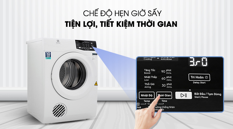 Máy sấy thông hơi Electrolux 7 Kg EDV705HQWA