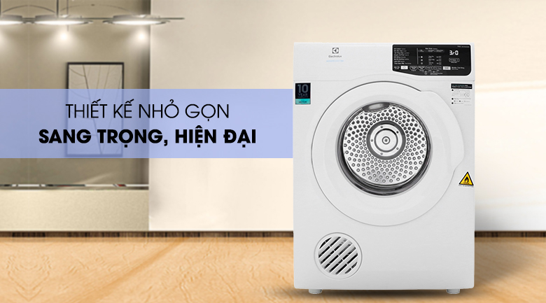 Máy sấy Electrolux 7 Kg EDV705HQWA  - Thiết kế sang trọng, nhỏ gọn, tiết kiệm không gian