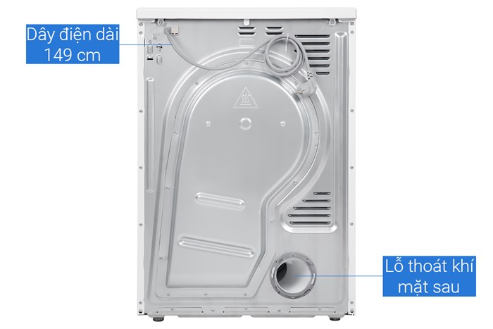 Máy sấy thông hơi Beko 8 kg DA8112RX0W Màu Trắng