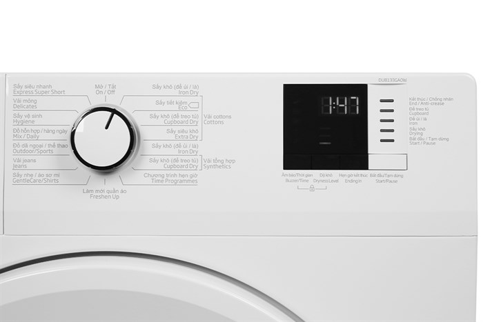 Máy sấy ngưng tụ Beko 8 kg DU8133GA0W Màu Trắng