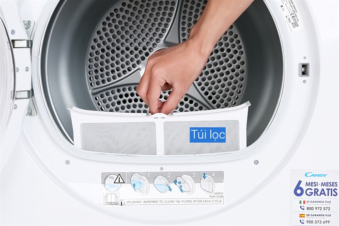 Máy sấy ngưng tụ Candy 10 kg CSO C10TE-S Màu Trắng