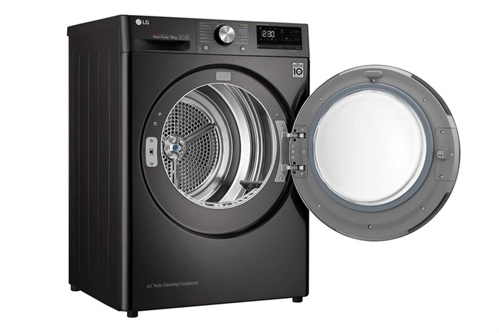 Máy sấy bơm nhiệt LG 9 kg DVHP09B Màu Đen