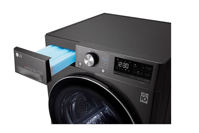 Máy sấy bơm nhiệt LG 9 kg DVHP09B Màu Đen