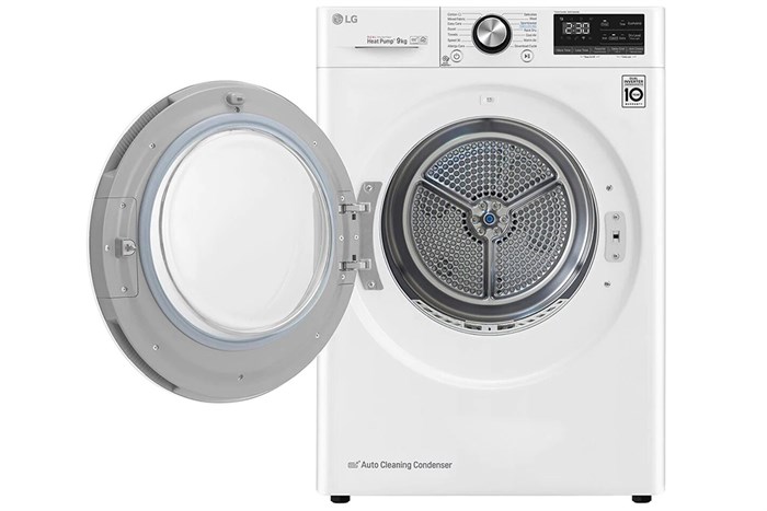 Máy sấy bơm nhiệt LG 9 kg DVHP09W Màu Trắng