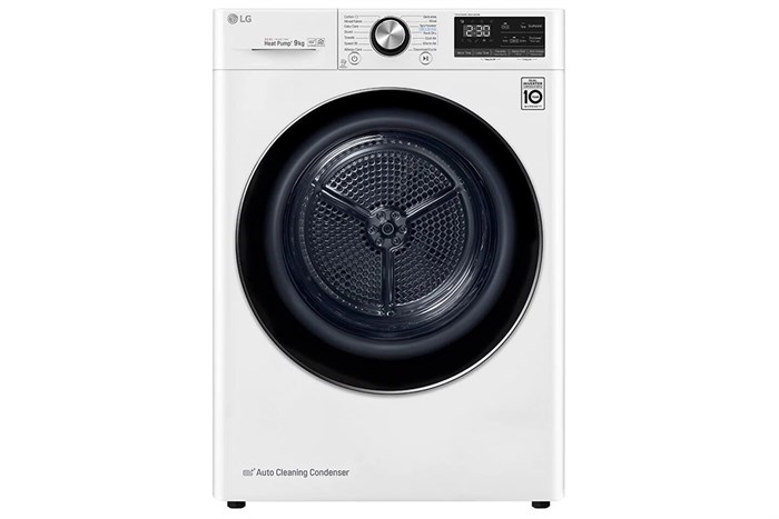 Máy sấy bơm nhiệt LG 9 kg DVHP09W Màu Trắng