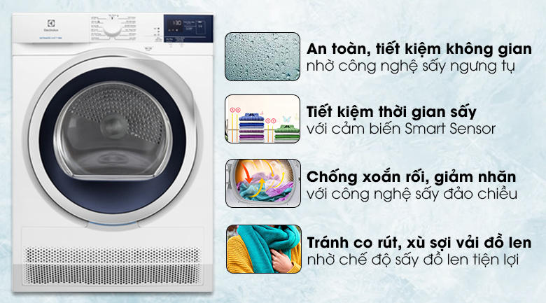 Máy sấy Electrolux EDC704GEWA - Chính hãng | Điện máy XANH