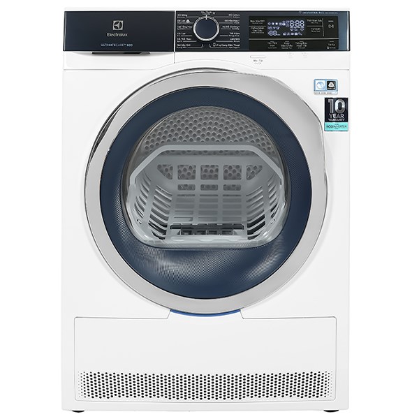 Máy sấy bơm nhiệt Electrolux Inverter 9 Kg EDH903BEWA
