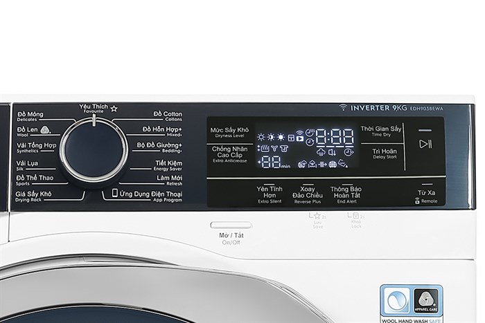 Máy sấy bơm nhiệt Electrolux Inverter 9 Kg EDH903BEWA Màu Trắng