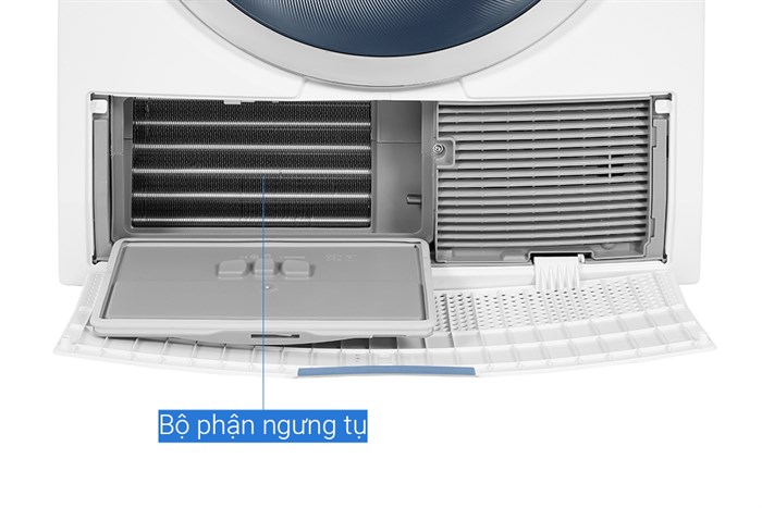 Máy sấy bơm nhiệt Electrolux Inverter 9 Kg EDH903BEWA Màu Trắng