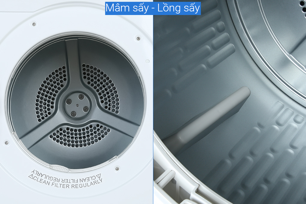 Máy sấy thông hơi Aqua 7 kg AQH-V700FW Màu Trắng