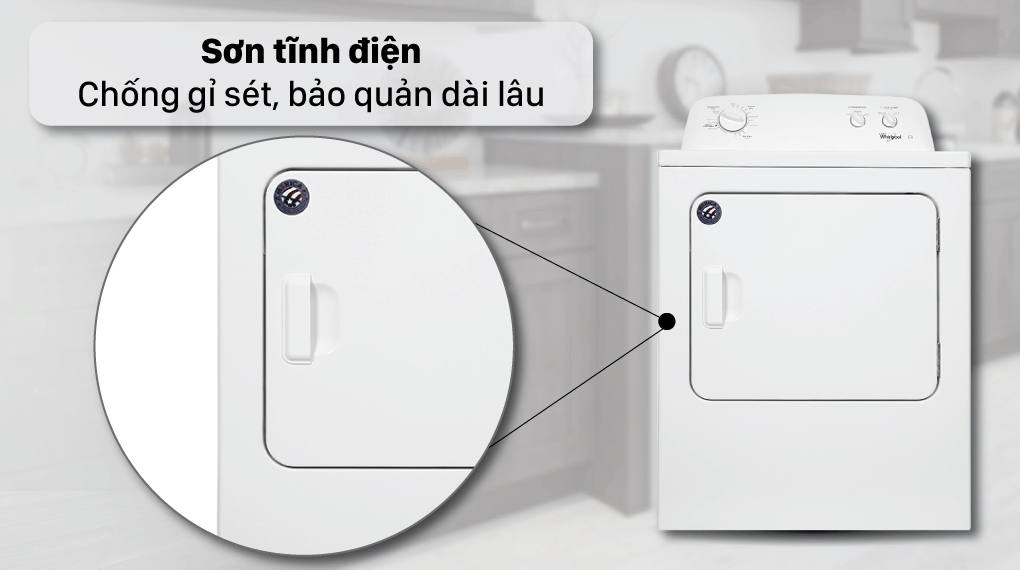 Máy sấy thông hơi Whirlpool 15 Kg 3LWED4705FW