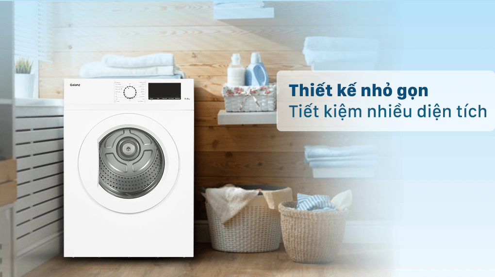 Máy sấy thông hơi Galanz 7 Kg DV-70T5C(W) - Thiết kế của máy sấy