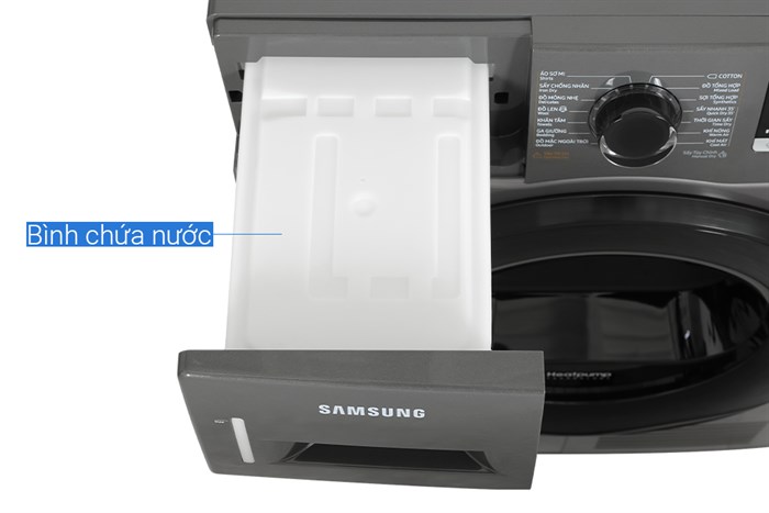 Máy sấy bơm nhiệt Samsung 9 kg DV90TA240AX/SV Màu Inox