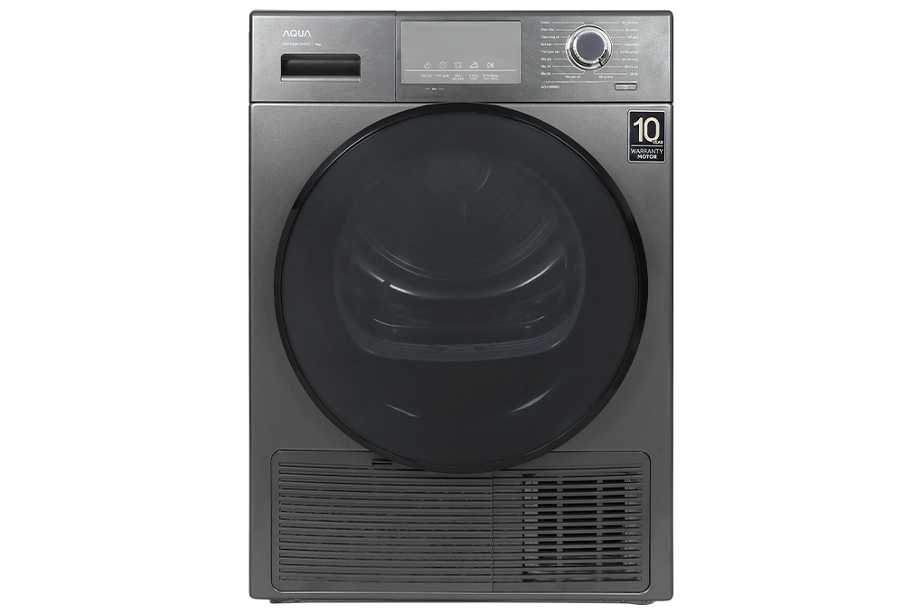 Máy sấy bơm nhiệt AQUA 9 Kg AQH-H900G PS Màu Xám