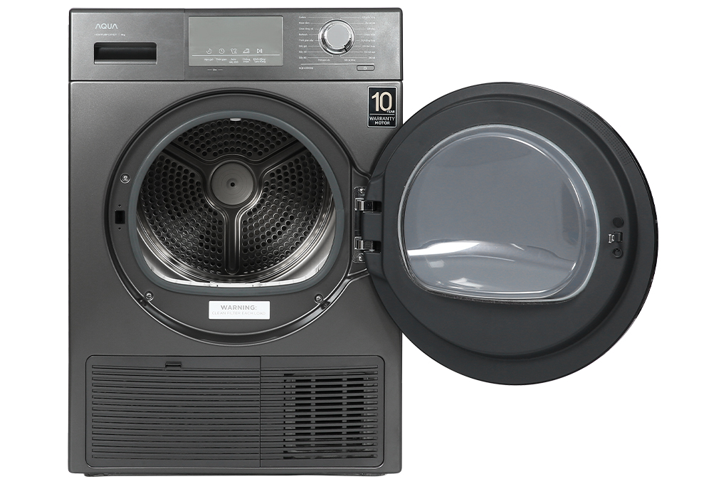Máy sấy bơm nhiệt AQUA 9 Kg AQH-H900G PS Màu Xám