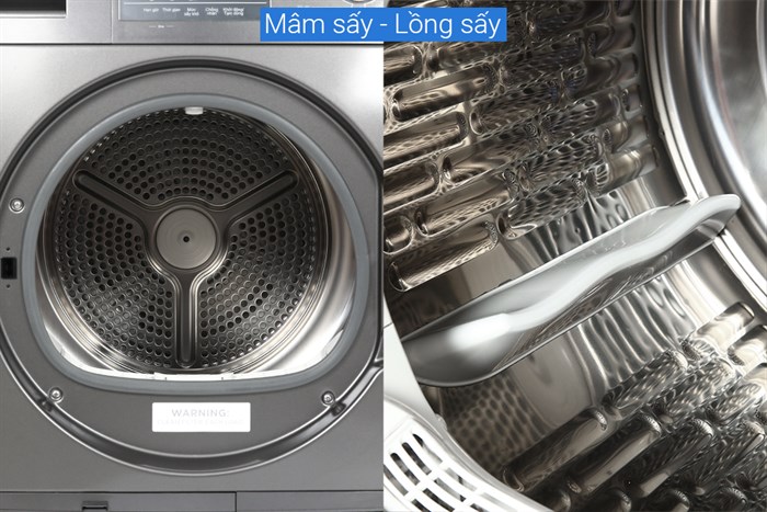 Máy sấy bơm nhiệt AQUA 9 Kg AQH-H900G PS Màu Xám