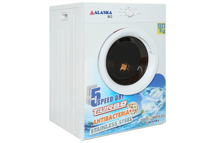 Máy sấy thông hơi Alaska 9 kg S90 Màu Trắng