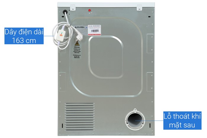 Máy sấy thông hơi Alaska 9 kg S90 Màu Trắng