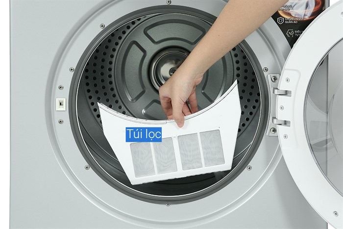 Máy sấy thông hơi Galanz 8 kg DV-80T5C(S) Màu Trắng - Xám