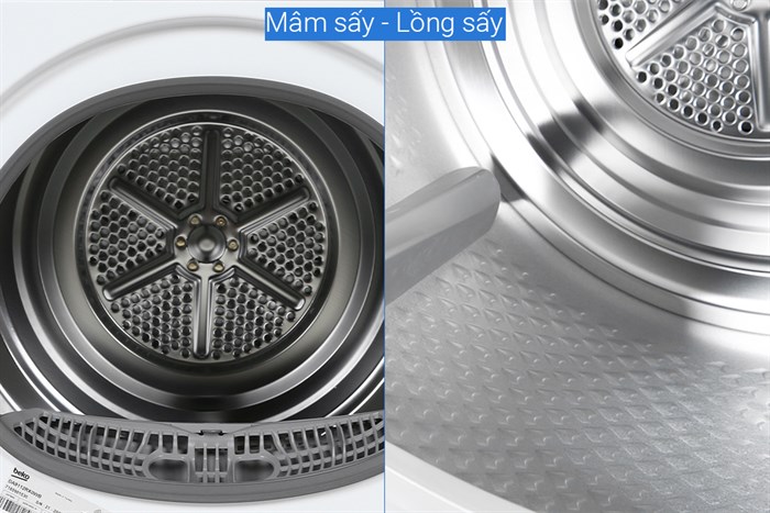 Máy sấy thông hơi Beko 9 kg DA9112RX0WB Màu Trắng