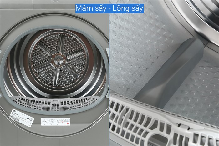 Máy sấy thông hơi Beko 9 kg DA9112RX0MB Màu Đen