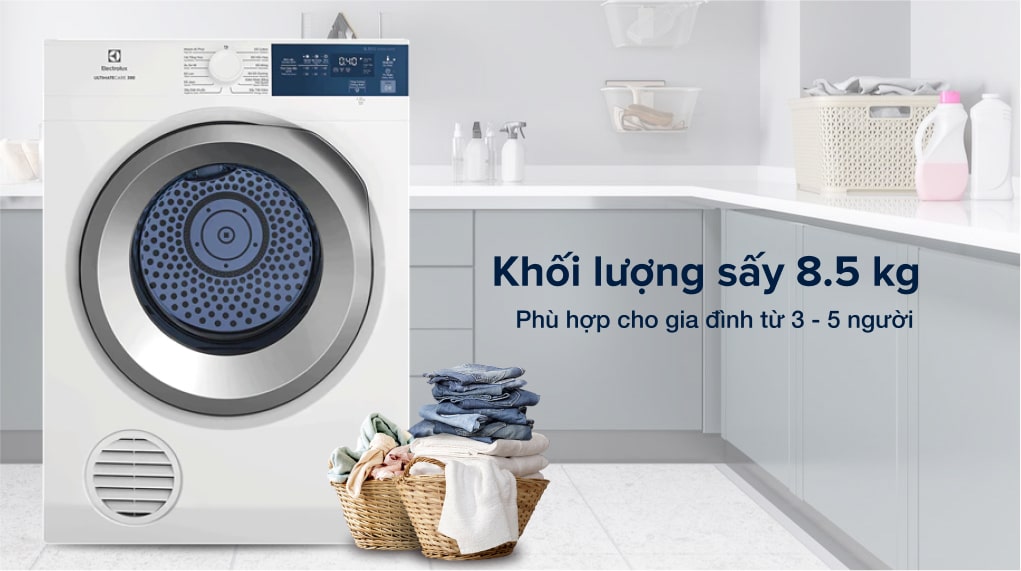 Khối lượng sấy 8.5 kg