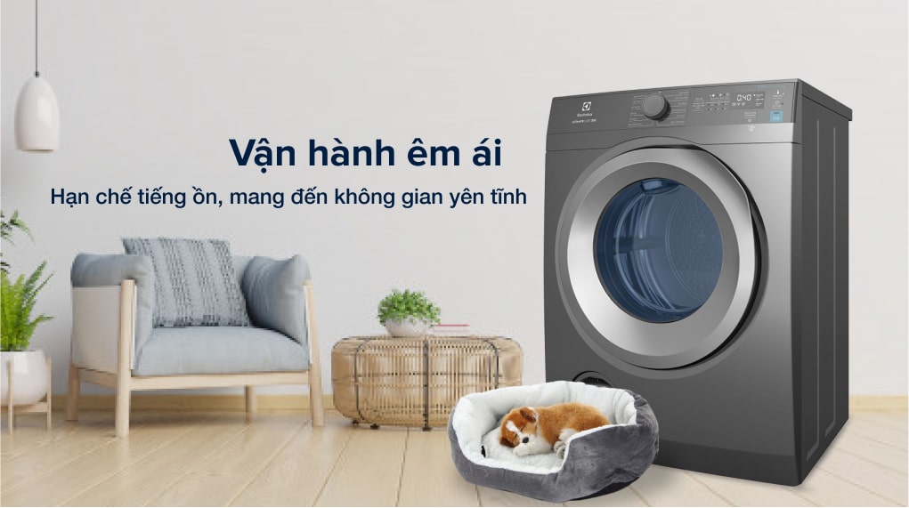 Máy sấy thông hơi Electrolux 8.5 kg EDS854N3SB - Vận hành êm ái